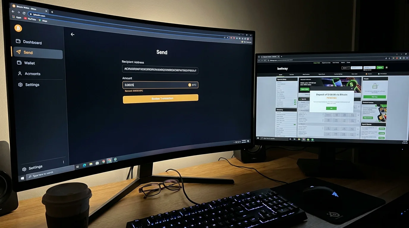 Bitcoin-Einzahlung bei Sportwetten — Wallet-Transfer Schritt für Schritt